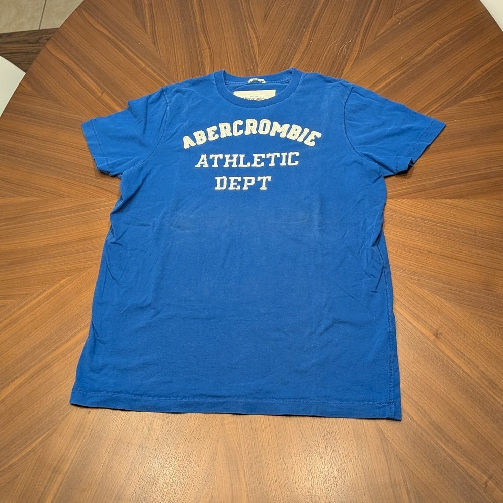 Abercrombie & Fitch T-Shirt Men XL Blue Excellent Athletic Dept Muscle Fit Tee